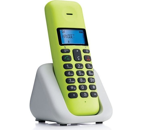 Motorola-Ασύρματο-Τηλέφωνο-Κίτρινο